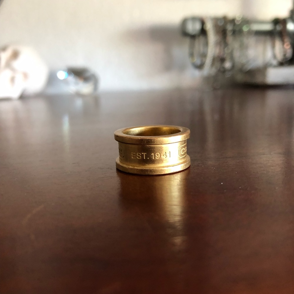 Coach gold ring